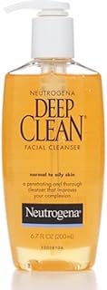 Neutrogena Deep Clean Daily Facial Cleanser with Beta Hydroxy Acid for Normal to Oily Skin, Alcohol-Free, Oil-Free & Non-C...