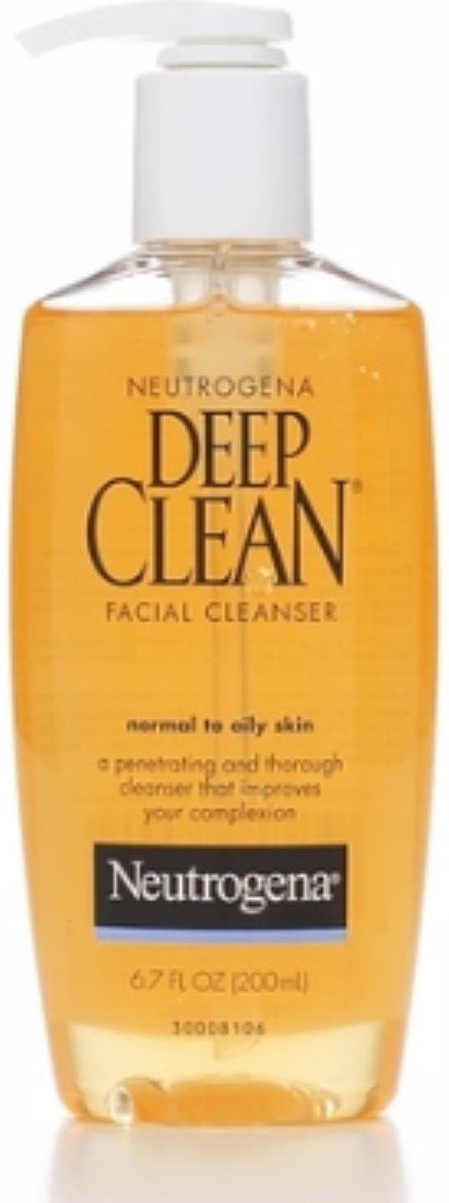 Neutrogena Deep Clean Facial Cleanser, Normal to Oily Skin 6.70 oz (Pack of 5)