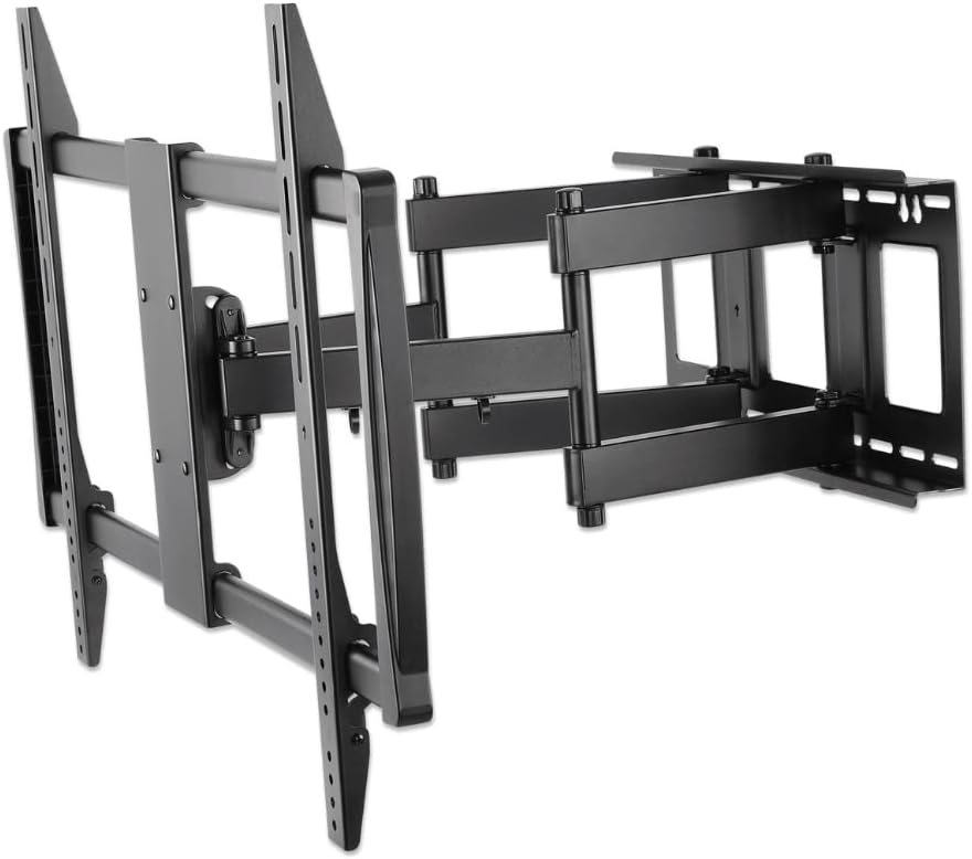 MANHATTAN Full-Motion TV Wall Mount - with Swivel, Tilt, & Level Adjustment Functionality - Supports TVs from 60 inch to 100 inch Weighing up to 176 lbs - 461221