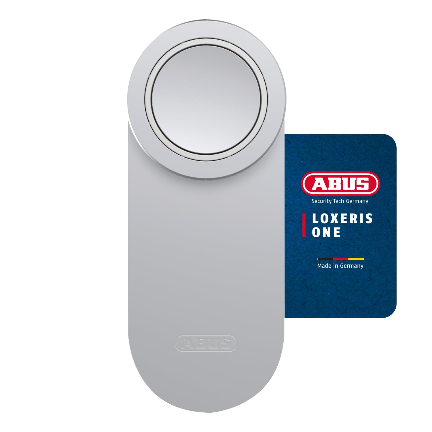 ABUS Serrure Connectée LOXERIS One - Smart Lock sur Piles, Argenté | Ouverture par app ABUS One, jusqu'à 28 utilisateurs, compatible lecteur d'empreintes et clavier à code, piles