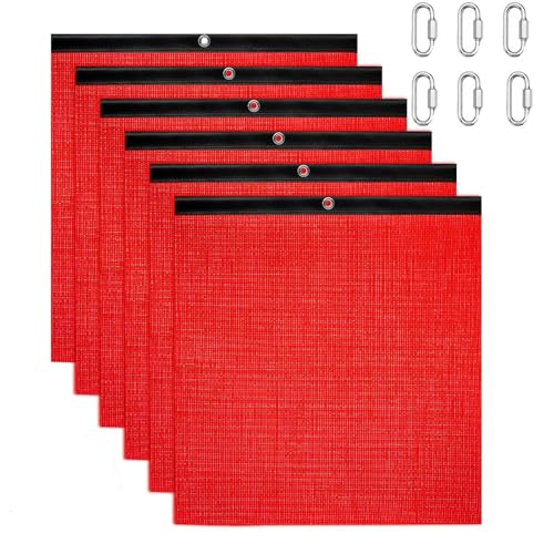 SafeRide 6 Pack Reflective Red Flags