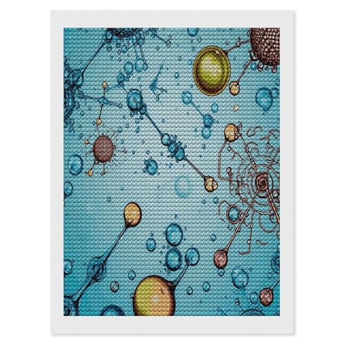 Peinture diamant personnalisé science idée cadeau originale pour anniversaire et Noël