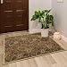 Ottomanson Ottohome Collection Contemporary Paisley Design Area Rug with Non-Skid (Non-Slip) Rubber Backing, 3'3" W X 4'7" L, Beige