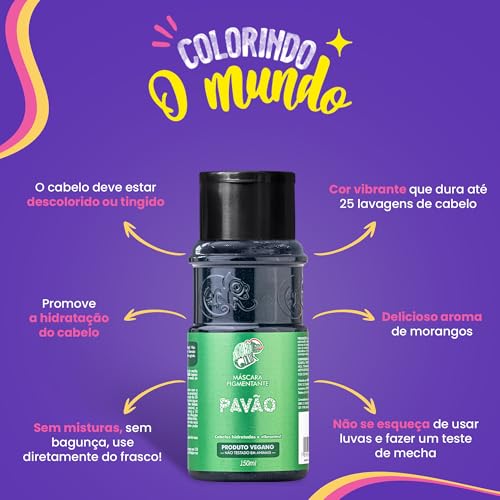 Máscara Pigmentante Pavão - Kamaleão Color 150ml