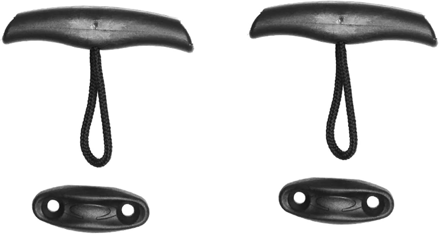 Kayak Handles 10Pcs Universal Marine Canoe Kayak Pull Toggle Dinghy Carry Handle with Cord Without Screws for Portable Boats
