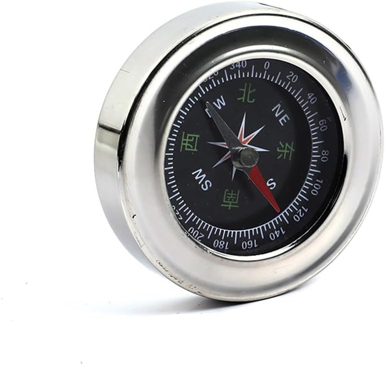 60mm Stainless Steel Chinese Compass English Outdoor Equipment Teaching Supplies