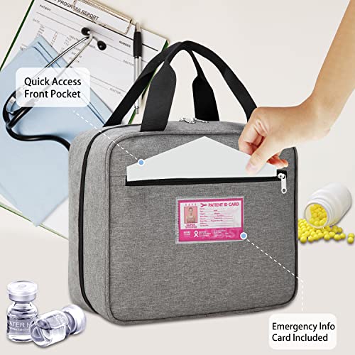 Pill Bottle Organizer Travel Medicine Bag Traveling Medication Carrying Bag Med Case Manager Medicine Storage Carry Men Pill Pouch For Medicine Carrier Organizer Cabinet Fish Oil Container Home #TOP5
