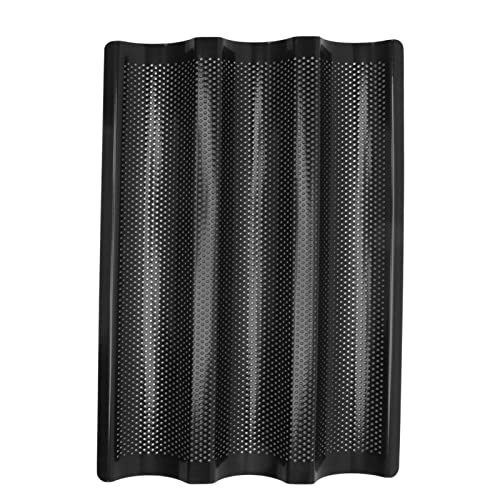 Bandeja de acero inoxidable en forma de U SIXRUN con acabado perforado premium 3