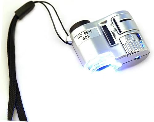 Miniatura 4 de Gatuida 2 unids 60x telescopio de mano microscopio para adultos 60 lupa microscopio de mano microscopio