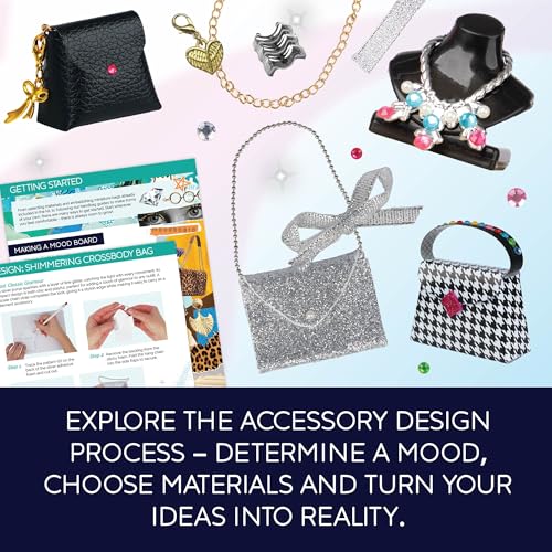 MindWare Fashion Designer Kits Ages 8+ - Run The Runway DIY Craft Kit for Girls - Creative Learning Activity for Kids - Design Bags & Jewelry by MindWare - Image 6