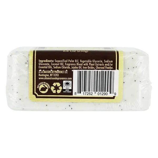 A LA MAISON Coconut Charcoal Bar Soap, Natural Moisturizing Hand Soaps | 4 Bars of Soap, 3.5oz Each 3