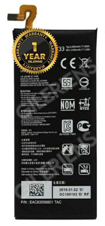 Image of Original BL-T33 Battery for LG Q6, Q6 Plus, Q6 A Battery with 1 Year Warranty.(for LG BL-T33)