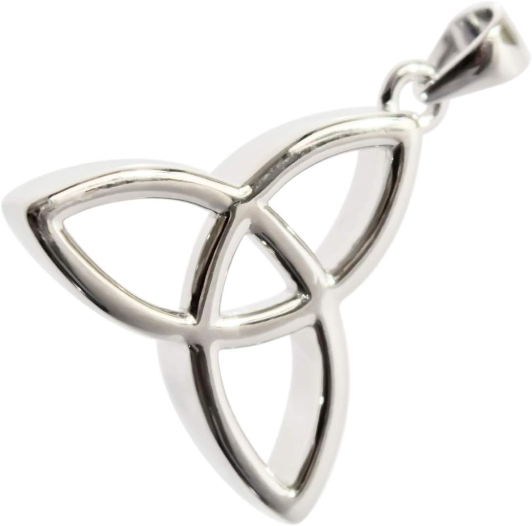 GWG JewelleryGWG Women's Necklaces Gift Precious Metal Thick Celtic Trinity Knot Pendant Necklace for Women