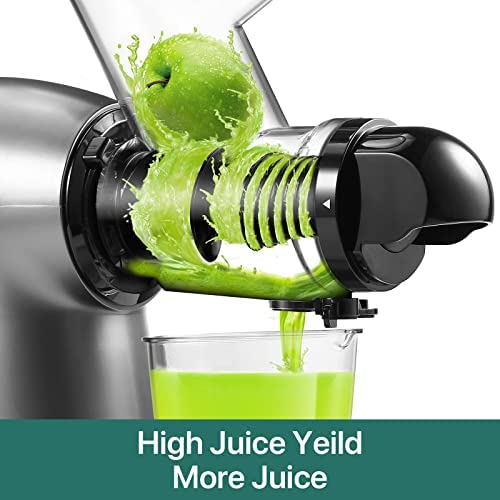 Slow Juicer, Sifene Cold Press Juicer, Masticating Juicer Machines, Juice Maker Extractor For Vegetable And Fruit, Easy To Clean, Brush& Recipes Included #TOP2