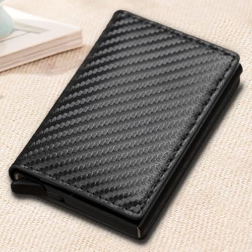 Minimalist RFID Blocking Wallet with 6 Card Slots for Men Perfect for ID and Credit Card Protection