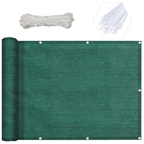 Red de sombra para pérgola exterior y patio malla sombreadora verde 1.2x8.5 m 2