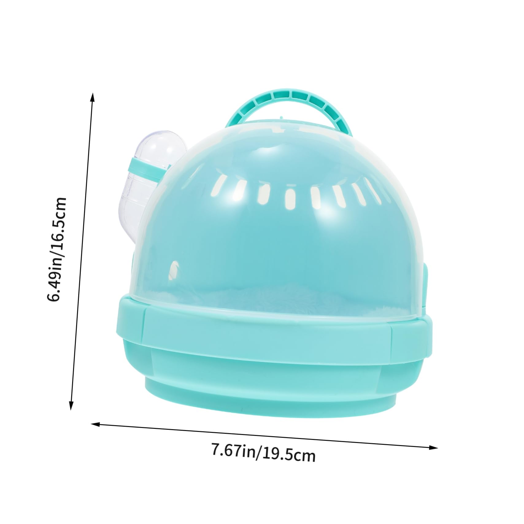 TOYANDONA Portable Outdoor Pet Carrier for Hamsters Chinchillas Animals Breathable Cage with Water Bottle and Cushion for Travel and Playtime Design