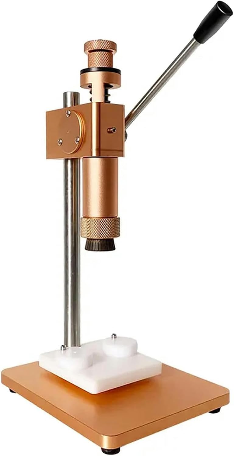 Liquid Plugging Machine for Perfume Bottles, Manual Sealing Machine with Adjustable Height and 15MM Sealing Diameters ~/