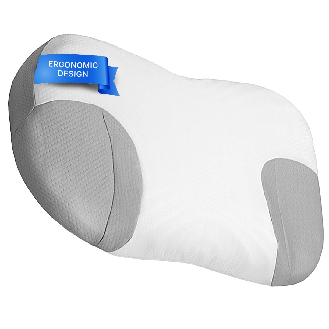 Oreiller ergonomique en mousse à mémoire de forme 60x38 cm