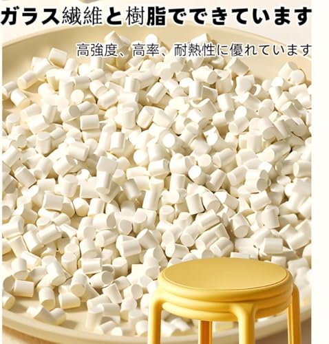 Luminary Aether 積み重ね可能丸スツール、厚手プラスチック製高耐久椅子、シンプル無地デザイン、ダイニング・会議・来客用兼用、家庭・食堂・ホテル・店舗・オフィス対応、省スペース収納スタッキングチェア、4脚セット多機能腰掛け (レッド) [4]