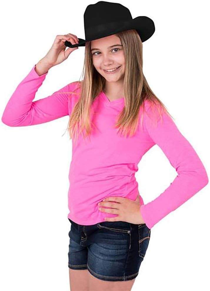 The Dreidel Company Cowboy Felt Western Hat, 22" Circumference Dress Up Costume Clothes for Kids, Pretend Play, Party Favors - Image 5