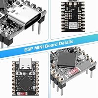 Ulegqin ESP32 S3 Mini ESP32-S3 Supermini Entwicklungsboard 2.4GHz WiFi Bluetooth Dual-Core-Prozessor 160 MHz Taktfrequenz Kompatibel mit Arduino ESPHOME – Ansicht 5