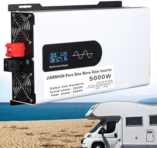 5000W DC 12V/ 24V/ 48V Pure Sine Wave Inverter Charger Split Phase AC ...