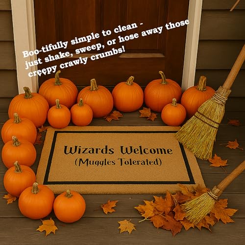 Nicola Spring Halloween Coir Door Mat - 60 x 40cm - Wizards Welcome - Pack of 1 - Decorative Indoor Front Door Floor Mat Entry Dirt Trapper Rug Outdoor Boot Scraper Non Slip Backing Doormat - Cosy Home Interiors Nicola Spring Halloween Coir Door Mat - 60 x 40cm - Wizards Welcome - Pack of 1 - Decorative Indoor Front Door Floor Mat Entry Dirt Trapper Rug Outdoor Boot Scraper Non Slip Backing Doormat - Image 4