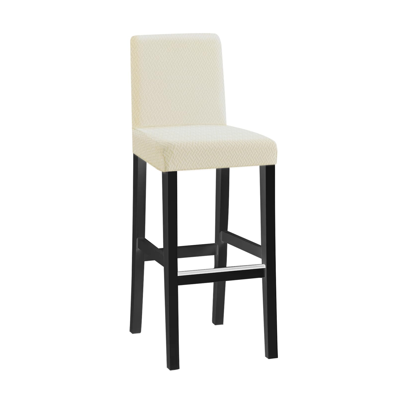 Housse de tabouret de bar extensible et lavable pour chaise de salle à manger