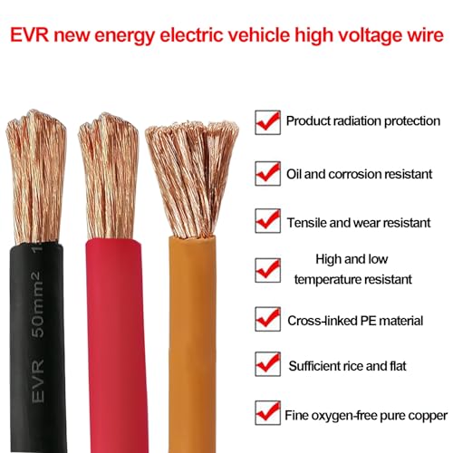 Câble haute tension EVR 1500V 16mm² en cuivre pour borne de recharge - 7