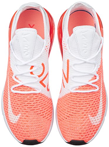 Image of Nike Women's Air Max 270 Flyknit Running Shoe (9 M US, White)