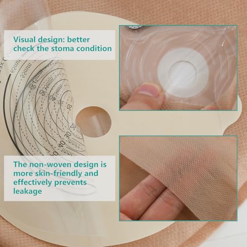 20 PCS Colostomy Bags,Ostomy Supplies,One Piece Ostomy Bags with Closure,Drainable Pouches for Ileostomy Stoma Care - Thumbnail 6