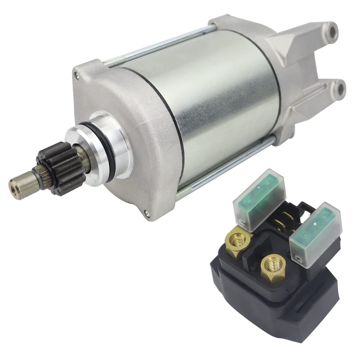 Soarider Starter & Relay fit for Yamaha YFM660 Raptor 2001-2005, 3SX-81890-00-00 18760 AP8520003 410-54035 SMU0212