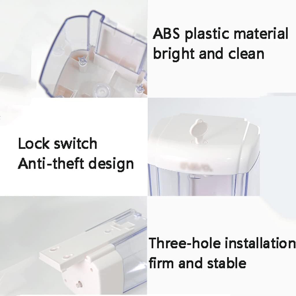 Dispenser Sapone Ricaricabile Semplice Distributore di Sapone Manuale Liquido Dosatore Liquido