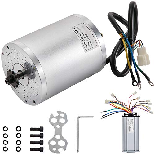 BestEquip 2000W 48V Brushless Motor Kit 42A 4300RPM High Speed Electric Scooter Motor