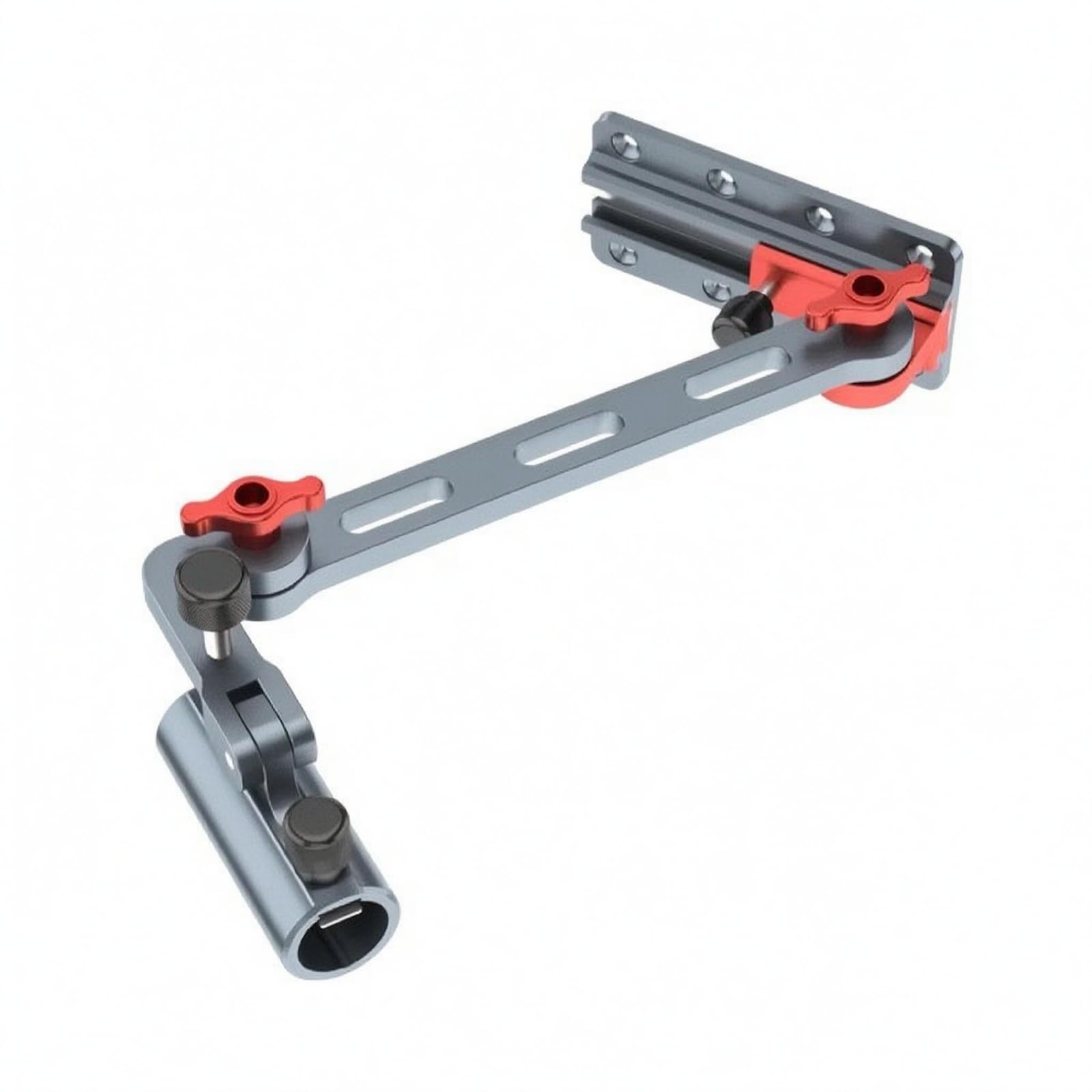 Portacanna da Pesca Regolabile Supporto con Staffa a Morsetto Braccio in Metallo Forato Lega di Alluminio per Tubo 18-21 Mm 290 G Adatto a Kayak Canoa