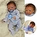 ZIYIUI Reborn Baby-Puppe 20Zoll 50cm Babypuppe Realistisch Reborn Baby Puppe lebensecht Weiches Vinylsilikon Reborn Baby Junge Handgemacht Neugeborene Echte