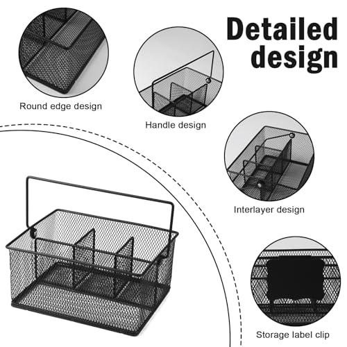 Garden Tool Basket Metal Mesh Gardening Kit Organizer Garden Hand Tools Arrange and Display Storage - Gardening Gifts for Women Men 10" L x 7" W x 4.75" H for Pruning Shears, Cultivator, Gloves - Image 3