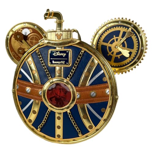 Loungefly Steampunk Mickey Navy and Gold Mini Backpack EXCLUSIVE2