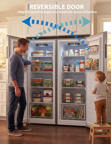 Image of 11 Cu.Ft Convertible Upright Freezer Refrigerator, Energy Saving Frost Free