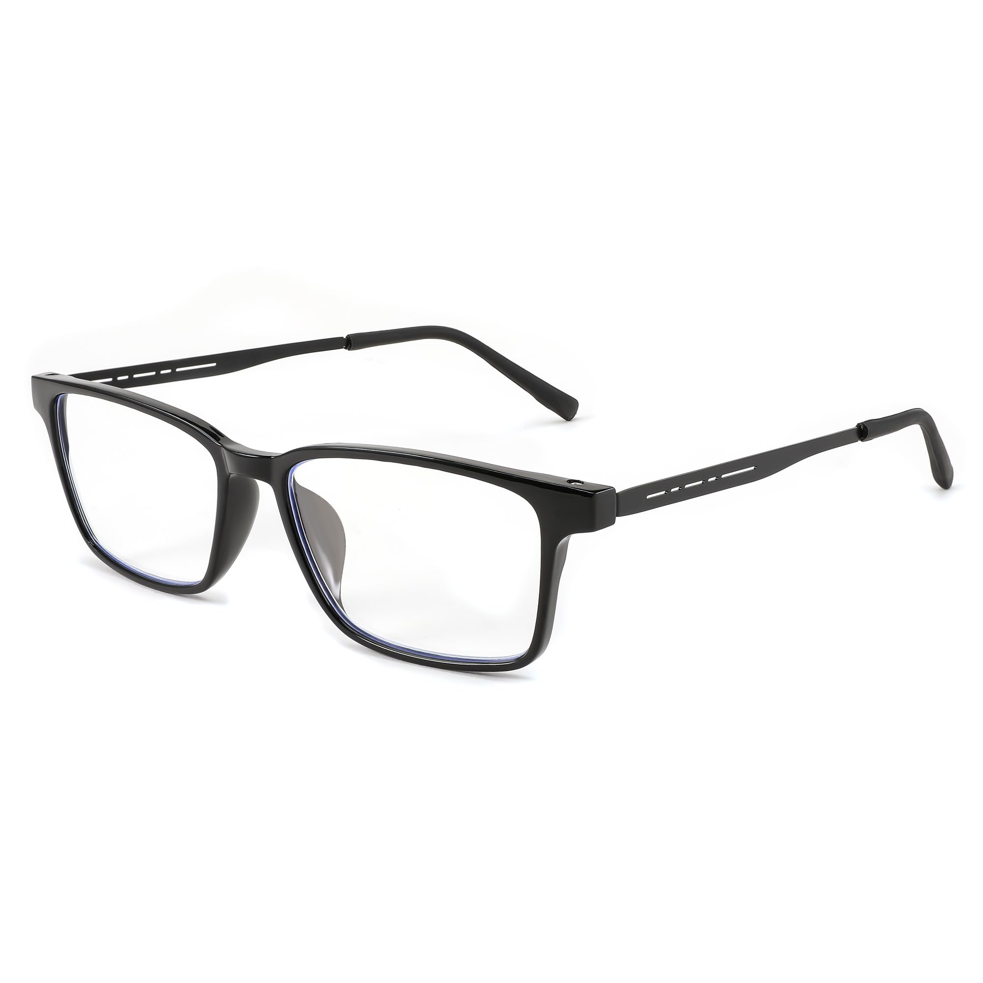 FEISEDYLightweight TR90 Flexible Titanium B Rectangle Reading Glasses Anti-Blue Light Eyeglass B0018