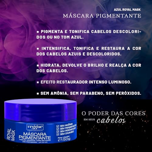 Máscara Capilar Matizadora Azul Royal Veggue 150mL