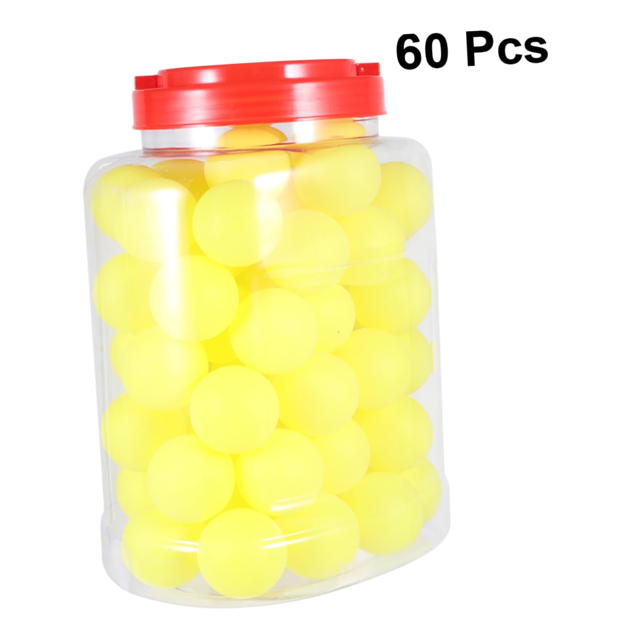 60 Palline da Ping Pong da 40mm in Pp Leggere e Perfettamente Bilanciate, Forma Rotonda per Principianti in Sport All'aperto a Casa