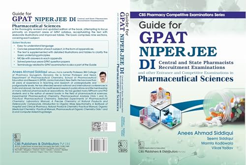 Image of CBS Pharmacy Competitive Examinations Series | Guide for GPAT NIPER JEE DI | Central and State Pharmacists Recruitment Examinations and other Entrance ... Examinations in Pharmaceutical Sciences