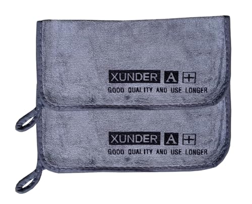 Image of Microfiber Cloth for Car Cleaning and Detailing, Double Sided, Microfiber Towel for Car & Bike, Soft Car Wash Cloth for Fast Cleaning (Pack of 2, 40 x 40 cm)