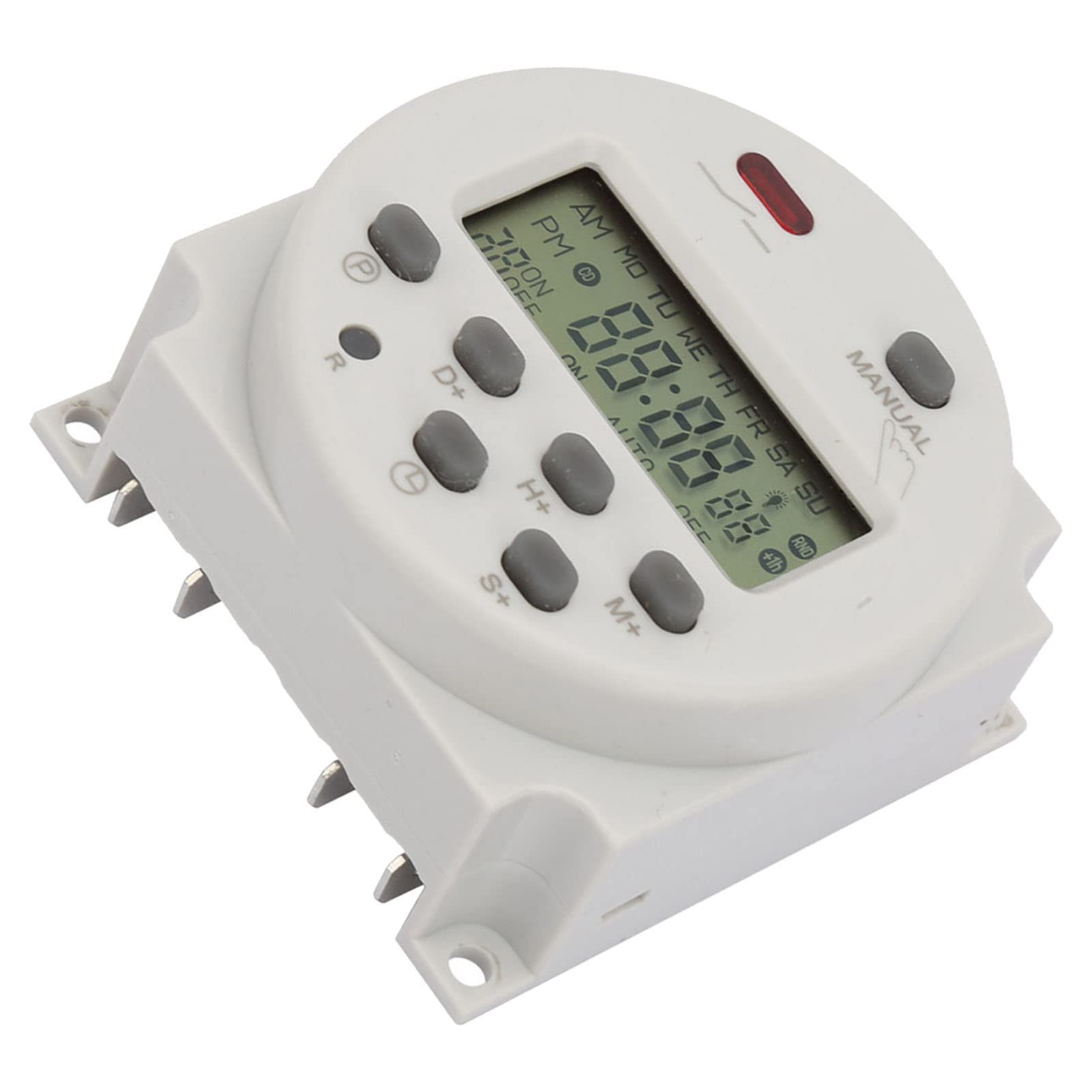 5VA 7 Tage programmierbarer Zeitschalter, Digitalanzeige, Kleiner Zeitrelaisschalter für elektronische Steuerung, genau und stabil(220V AC)