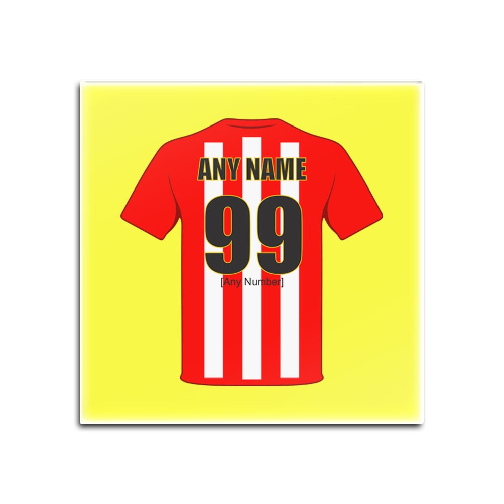 Dessous de verre Sheffield United personnalisés panneau dur brillant lot de 4