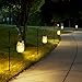 Mlambert Mason Jar Solar Lights -30 LED, 6 Pack Hanging Solar Lanterns Outdoor, Waterproof Fairy Lights for Patio Garden, Warm White