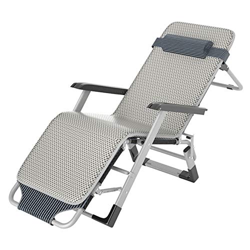 Chaise longue de patio à gravité zéro rembourrée pour vos moments de détente au jardin