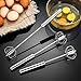 3 Pack Stainless Steel Egg Whisk, Hand Push Rotary Whisk Blender, Versatile Easy Whisk, Hand Push Mixer Stirrer for Beating Eggs, Frothing Milk, Blending, Mixing, Whipping Smoothies & Shakes